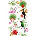 Prosop de plaja, Good Morning, Paradise, 100x180 cm, 100% polivelour, multicolor