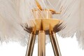 Lampa de masa Feather, Mauro Ferretti, Ø40 x 60 cm, 1 x E27, 40W, fier/plastic, auriu/alb