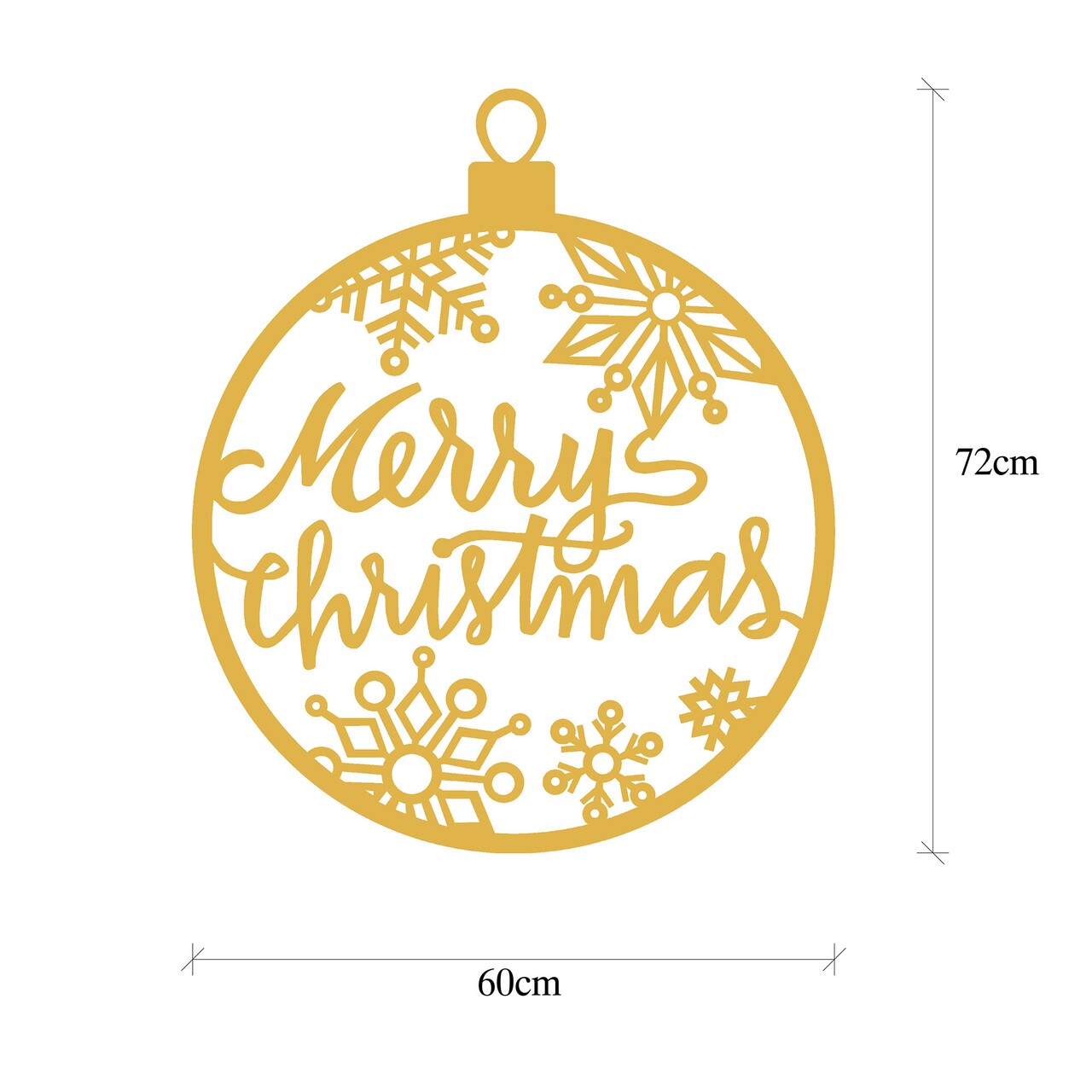 Decoratiune de luminoasa XMASGOLD-030, Tanelorn, 66x63 cm, metal, auriu - 2 | YEO