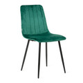 Scaun Golick, Homla, 57x44x88 cm, metal/catifea, verde