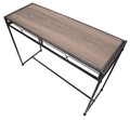 Consola Essential, Mauro Ferretti, 110 x 40 x 80 cm, fier/MDF, negru/maro