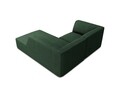 Coltar dreapta 3 locuri, Ruby, Micadoni Home, BL, 186x180x69 cm, poliester, verde