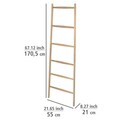 Suport pentru prosoape, Wenko, Acina Ladder, 55 x 21 x 170.5 cm, lemn, natur