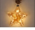 Decoratiune luminoasa Rope Star, 15 LED-uri, Ø18 cm, sticla