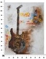 Tablou decorativ Guitar Art, Mauro Ferretti, 90x120 cm, pictat manual, canvas/lemn de pin