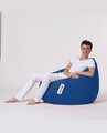 Fotoliu puf, Bean Bag, Ferndale Premium XXL, 115 x 130 cm, poliester impermeabil, albastru