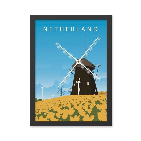 Tablou decorativ, Netherland (55 x 75), MDF , Polistiren, Multicolor