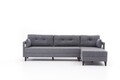 Coltar pe dreapta Comfort, Balcab Home, 275x80x80 cm, lemn, gri