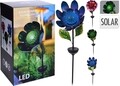 Lampa solara de gradina Flower, H117 cm, mov