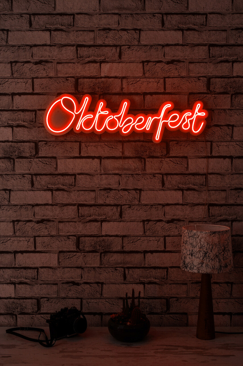 Decoratiune luminoasa LED, Oktoberfest, Benzi flexibile de neon, DC 12 V, Rosu - 1 | YEO