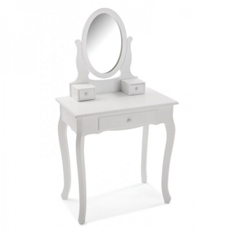 Masuta vanity, Versa, Kate, 40 x 129.5 x 70 cm, mdf, alb