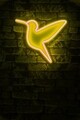 Decoratiune luminoasa LED, Little Bird,  Benzi flexibile de neon, DC 12 V, Galben