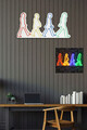 Decoratiune luminoasa LED, The Beatles, Benzi flexibile de neon, DC 12 V, Multicolor