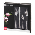 Set tacamuri pentru 6 persoane, 24 piese Bubble, Ambition, inox, argintiu