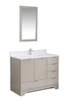 Set mobilier de baie (2 piese), Jussara, Teton 42, Cappuccino