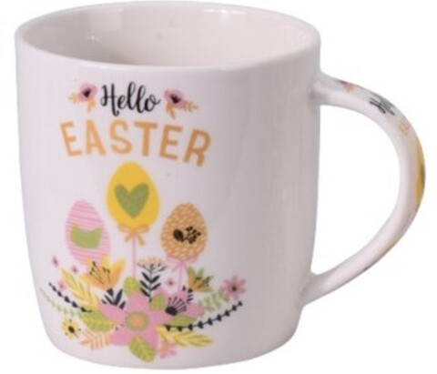 Cana Hello Easter, 370 ml, portelan, multicolor