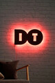 Decoratiune luminoasa LED, Do It, MDF, 60 LED-uri, Rosu