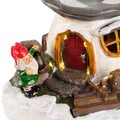 Decoratiune luminoasa Gnome house, Lumineo, 19x14x13 cm, 17 LED-uri, plastic, multicolor