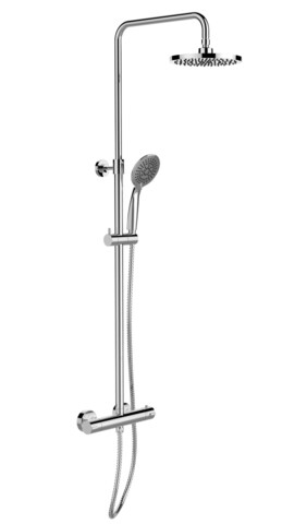 Coloana dus, Wenko, Young Eco, 120 cm, inox, gri