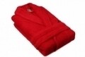 Halat de baie unisex, Beverly Hills Polo Club, 100% bumbac, S/M, Red