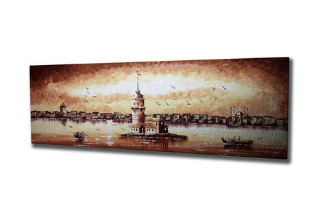 Tablou decorativ, PC142, Canvas, Lemn, Multicolor