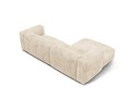 Coltar modular stanga 2 locuri, Martina-212, Micadoni Home, 283x176x75 cm, velur, bej deschis