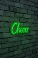 Decoratiune luminoasa LED, Cheers, Benzi flexibile de neon, DC 12 V, Verde