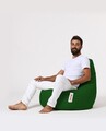 Fotoliu puf, Bean Bag, Ferndale Drop L, 80 x 80 cm, poliester impermeabil, verde