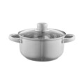 Set de gatit 8 piese Belly, Domotti, 14/16/18/20 cm,  inox, argintiu