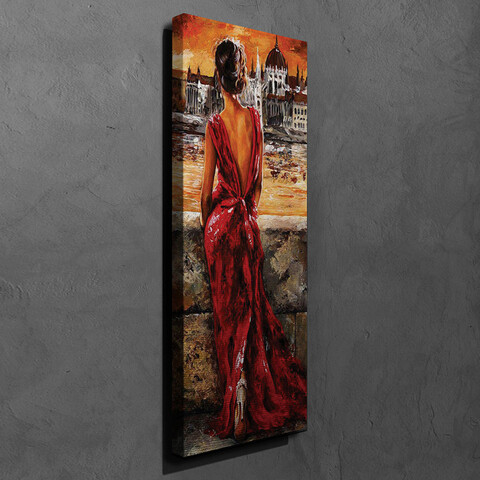 Tablou decorativ, PC101, Canvas, 30 x 80 cm, Multicolor