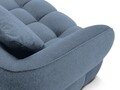 Canapea 2 locuri, Reese-192, Micadoni Home, 200x100x84 cm, catifea structurata, albastru jeans