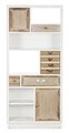 Biblioteca Eloise, Bizzotto, 80 x 30 x 180 cm, MDF/ratan/bambus