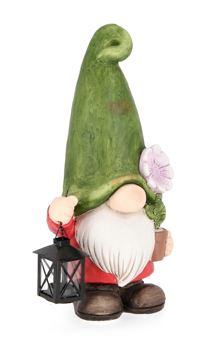 Decoratiune de gradina Blossom Gnome W-Flower, Bizzotto, 23 x 46.5 cm, teracota