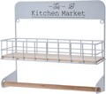 Raft cu suport pentru prosoape de hartie Kitchen market, , metal, alb