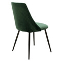 Scaun Giselle, Pakoworld, 51x52x82 cm, catifea/metal, verde