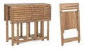 Set mobilier de gradina 5 piese Noemi, Bizzotto, pliabil, lemn de salcam