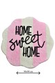 Covoras de baie, Chilai, Home Sweet Home, Acril, Multicolor