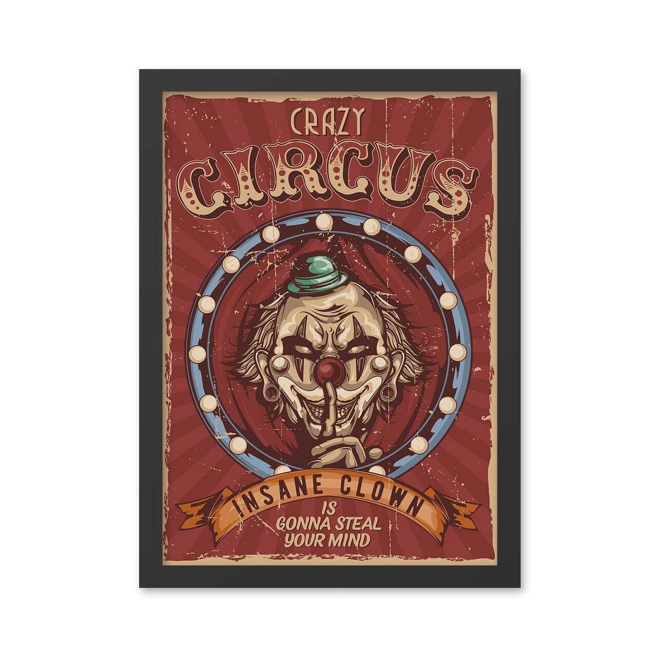 Tablou decorativ, Crazy Circus (40 x 55), MDF , Polistiren, Multicolor - 1 | YEO