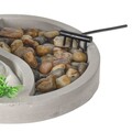 Decoratiune Buddha Zen Garden Oval, 19x19x12 cm, ciment