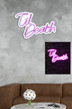 Decoratiune luminoasa LED, Til Death, Benzi flexibile de neon, DC 12 V, Roz