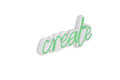 Decoratiune luminoasa LED, Create, Benzi flexibile de neon, DC 12 V, Verde