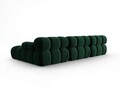 Coltar modular dreapta 4 locuri, Bellis, Micadoni Home, BL, 285x157x63 cm, catifea, verde bottle