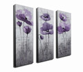 Set 3 tablouri decorative, CU10, Canvas, 20 x 70 cm, 3 piese, Multicolor