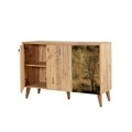 Set mobilier living 2 piese, comoda si comoda TV, Motto 2-729, Vella, atlantic pine