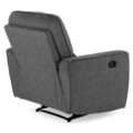 Fotoliu cu recliner manual, Adele, L.94 l.90 H.99, stofa, gri