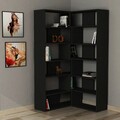 Corp biblioteca, Decortie, Molly N.4, 157.5x178.5x30 cm, Antracit