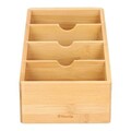 Organizator pentru bucatarie Bambou, Homla, 25x13 cm, bambus, natur