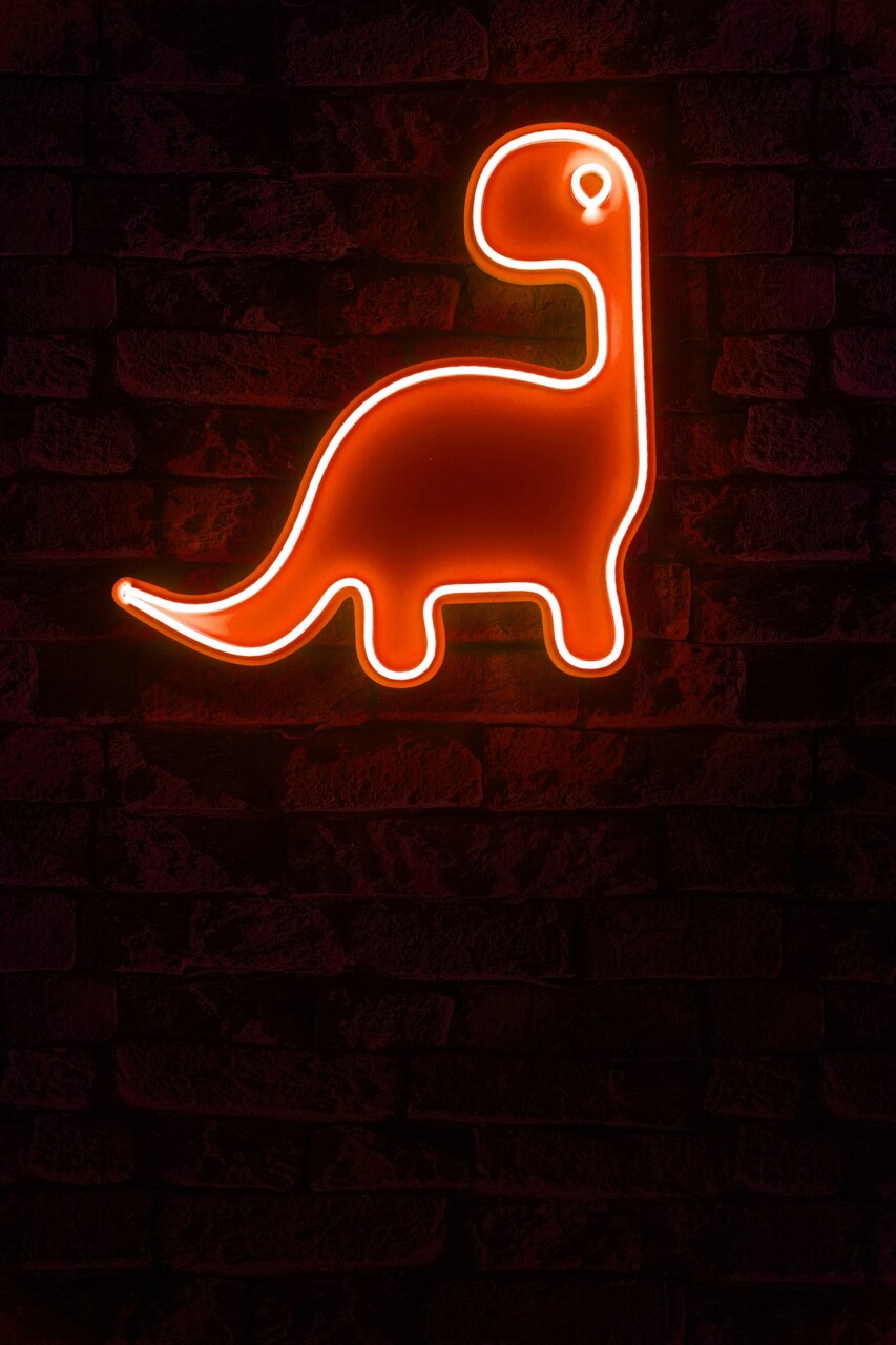 Decoratiune luminoasa LED, Dino the Dinosaur, Benzi flexibile de neon, DC 12 V, Rosu - 1 | YEO