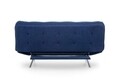 Canapea extensibila Misa Sofabed, Futon, 3 locuri, 198x128 cm, metal, bleumarin