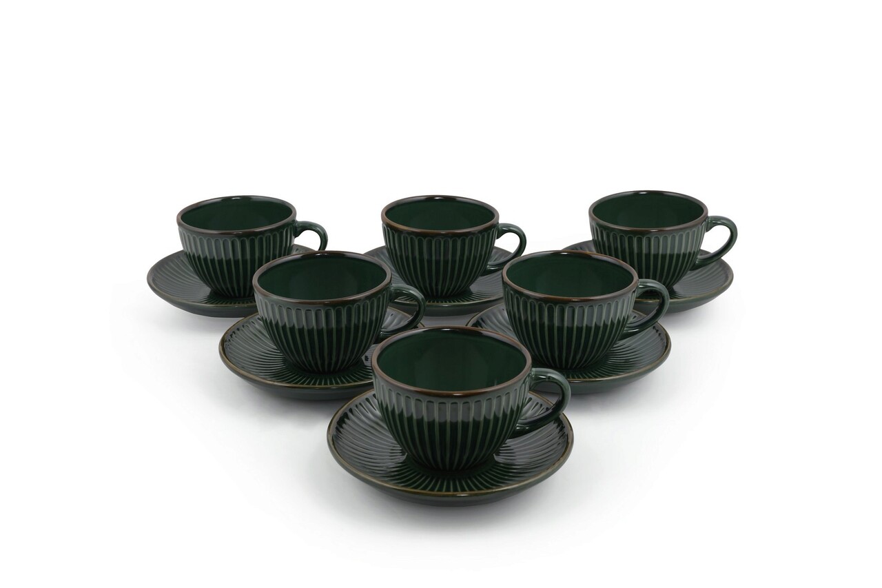 Set pentru ceai, Keramika, 275KRM1531, Ceramica, Verde - 1 | YEO